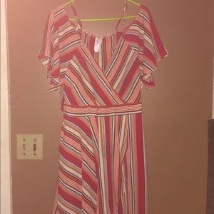 Striped Short Romper